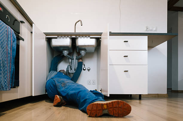 Professional Plumbing technician working in Red Hill, PA